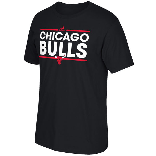 NBA Men Chicago Bulls adidas Dassler TShirt Black->->Sports Accessory